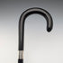 1937 British Vintage Gentleman's Bent Handle Sterling Silver Decorated Walking Stick 93cm Kendall & Sons